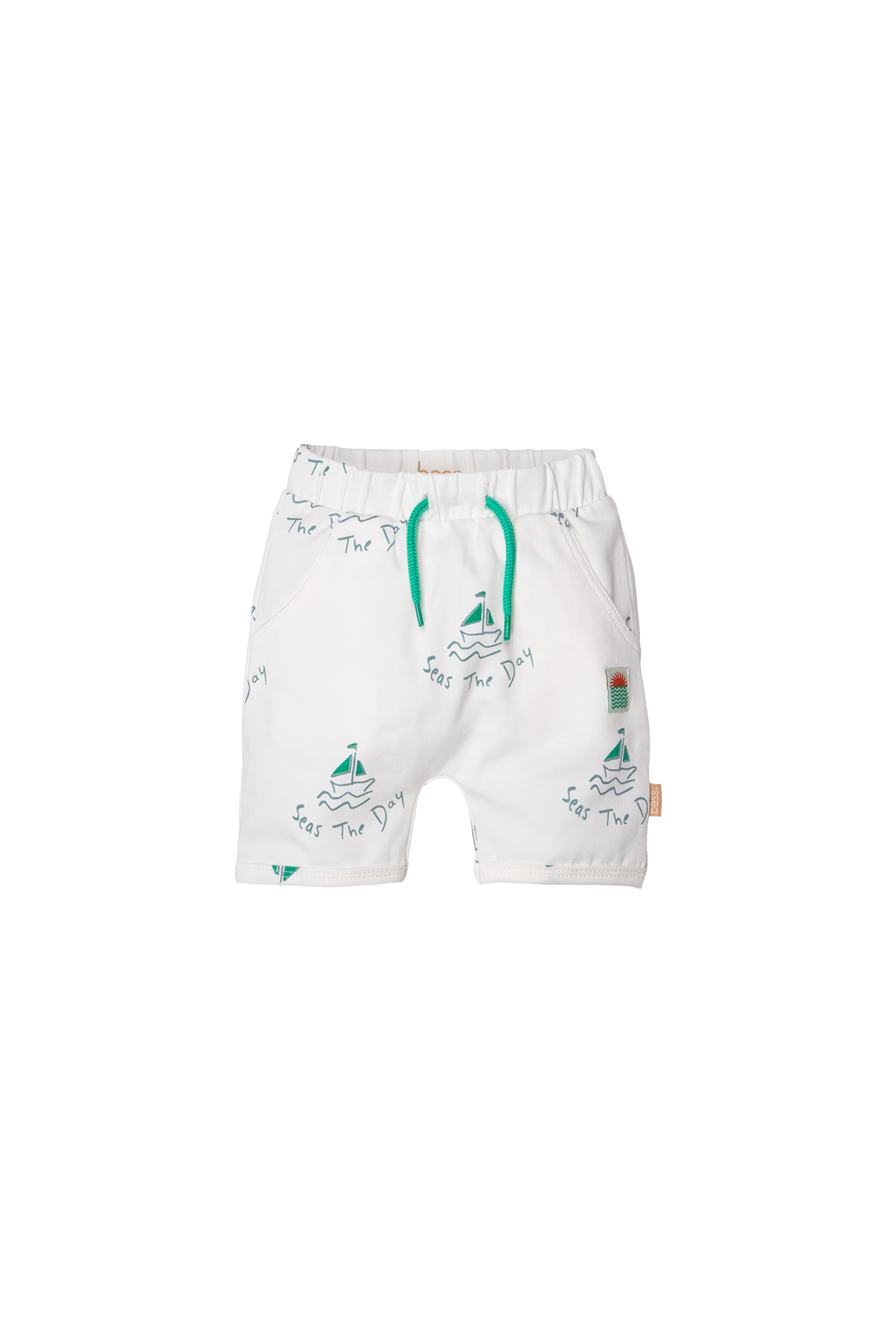 Bess - short print wit - zomer boys