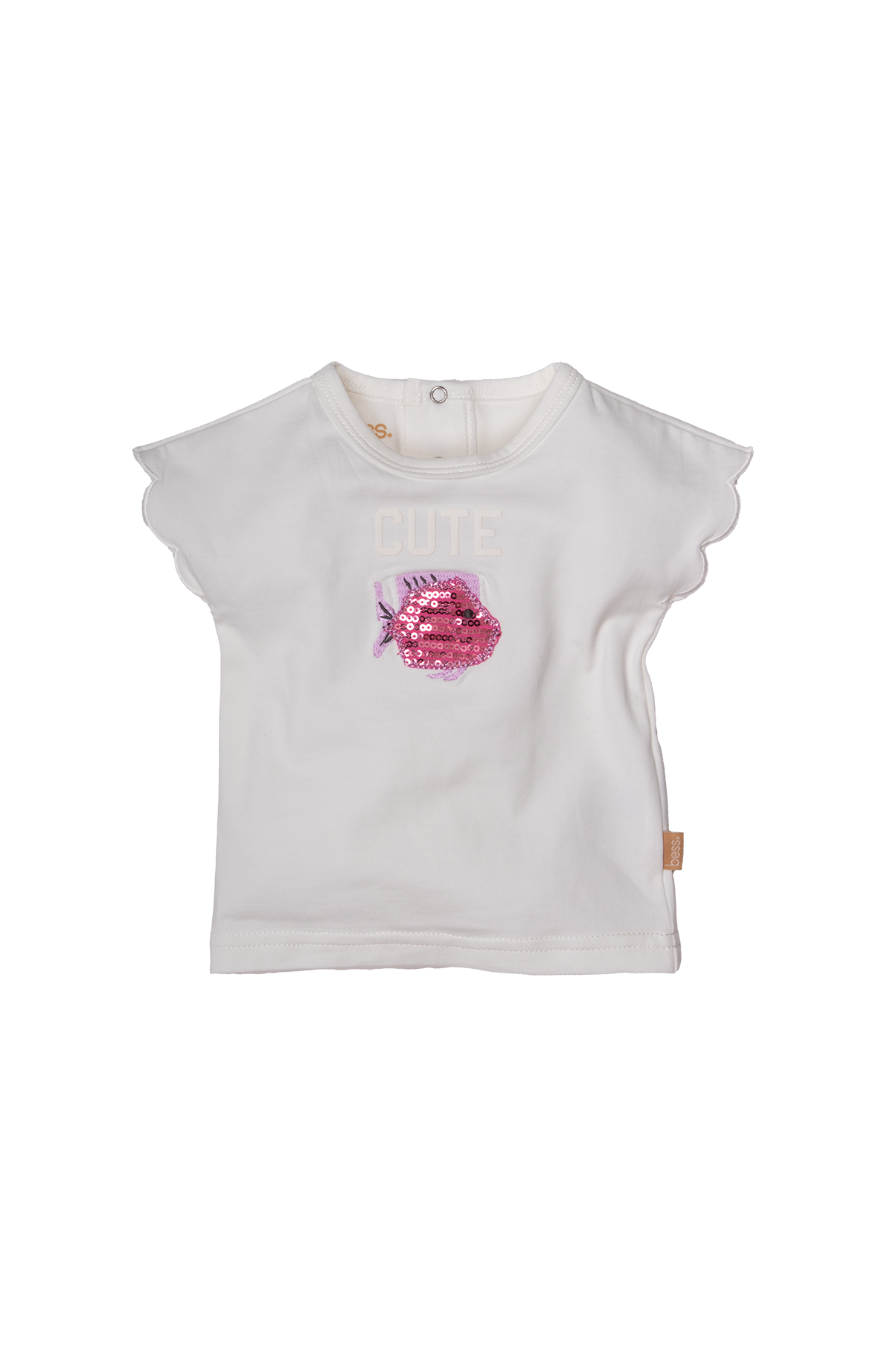 Bess - t-shirt vis glitter - zomer girls
