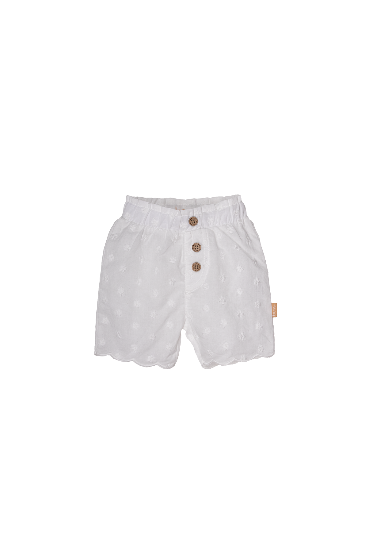Bess - short broderie wit - zomer girls