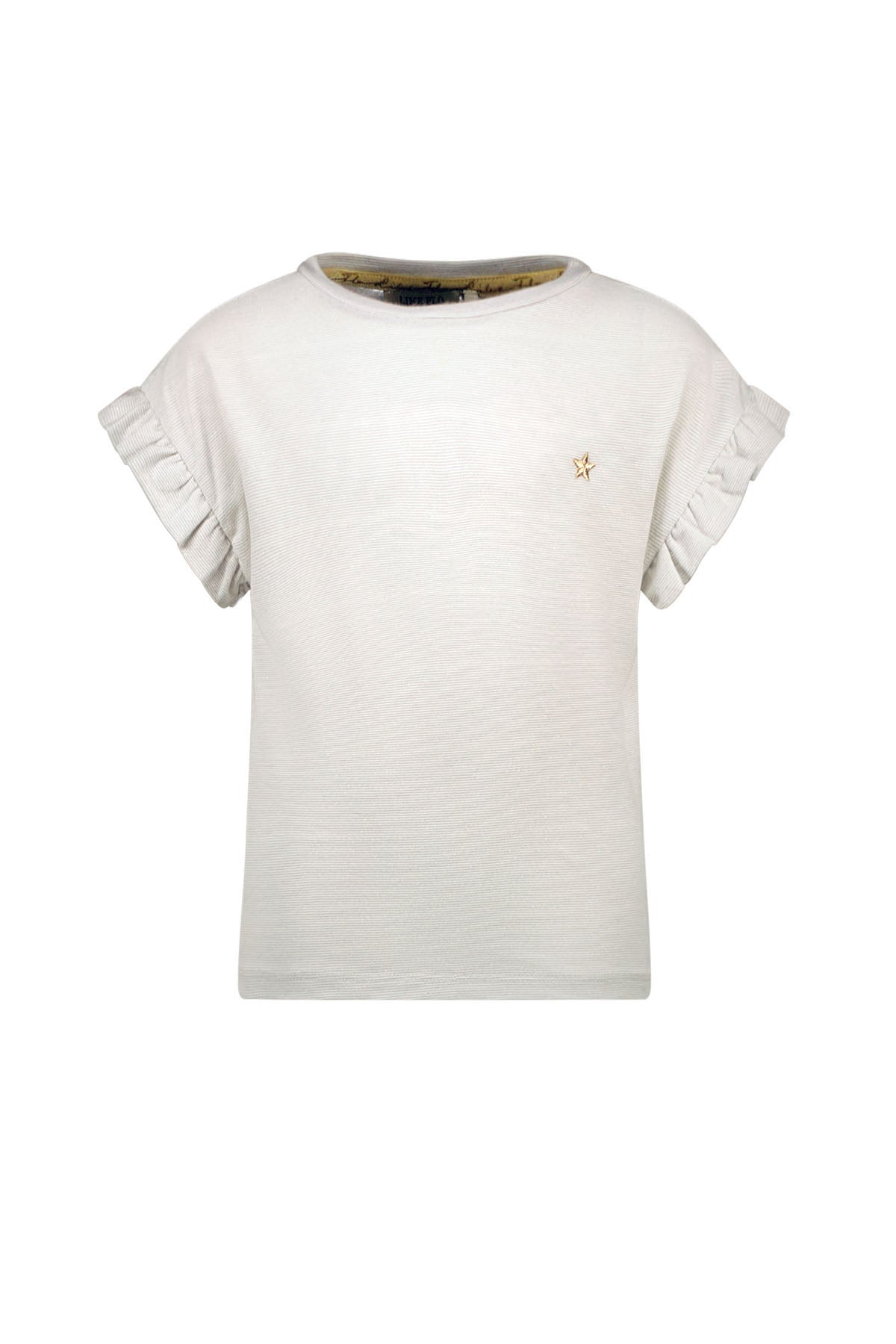 LikeFlo - t-shirt glitter offwhite