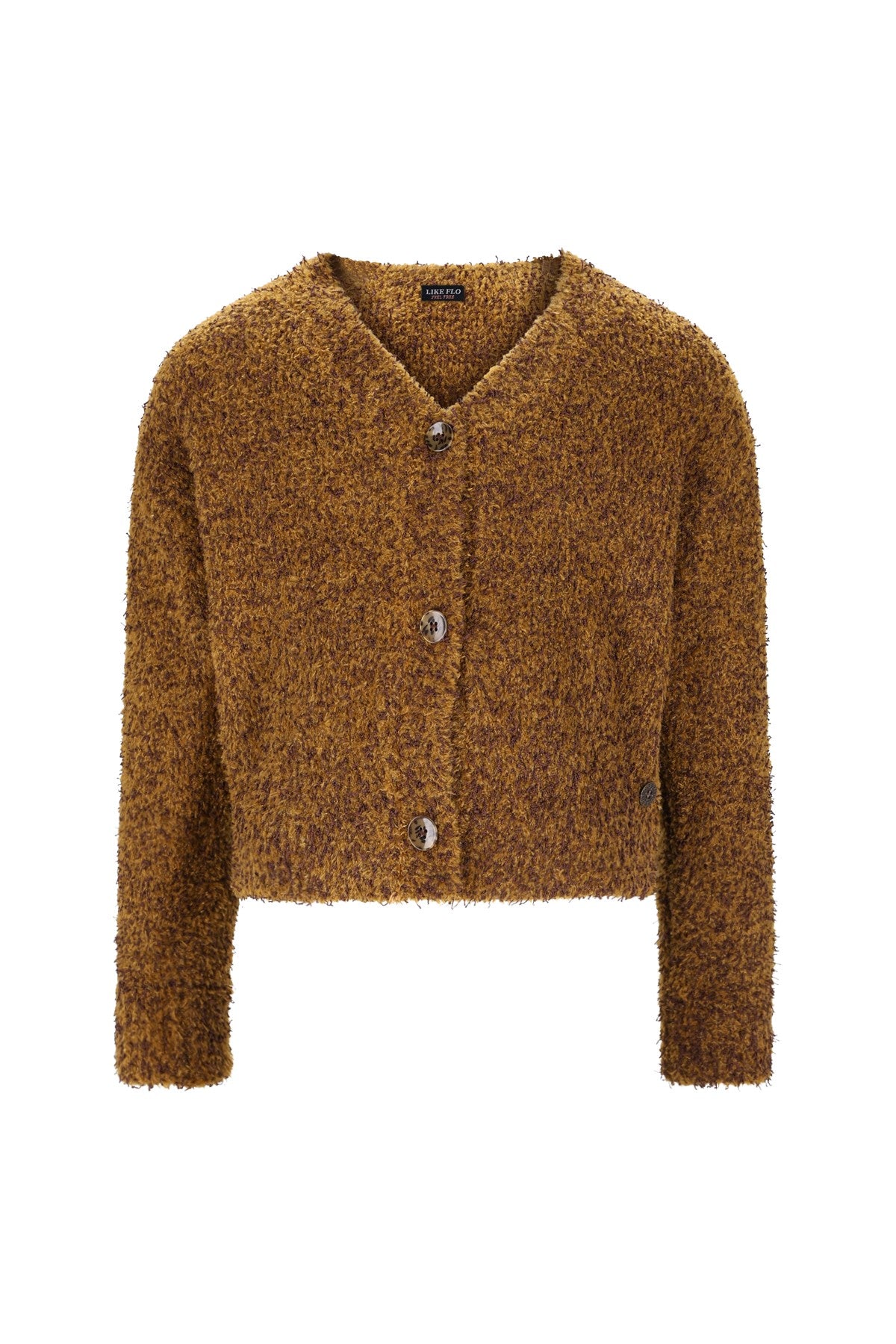 Like Flo - Cardigan mosterd