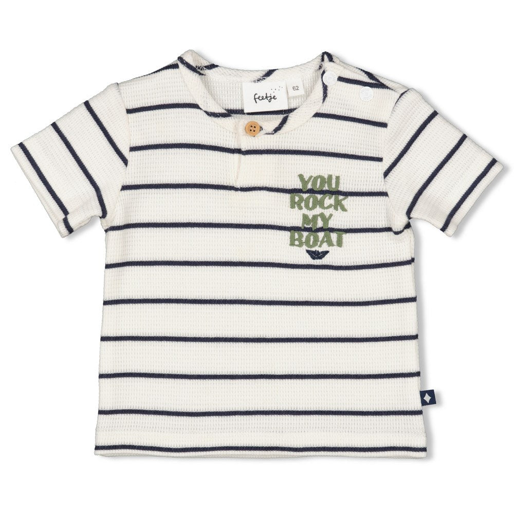 Feetje - t-shirt streep wafel - Rock my boat