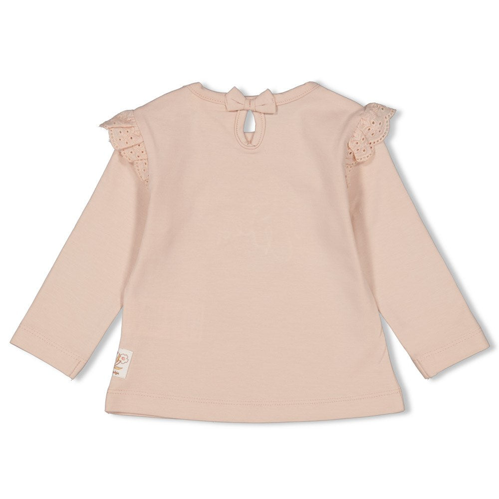 Feetje - longsleeve roze - Flower Field
