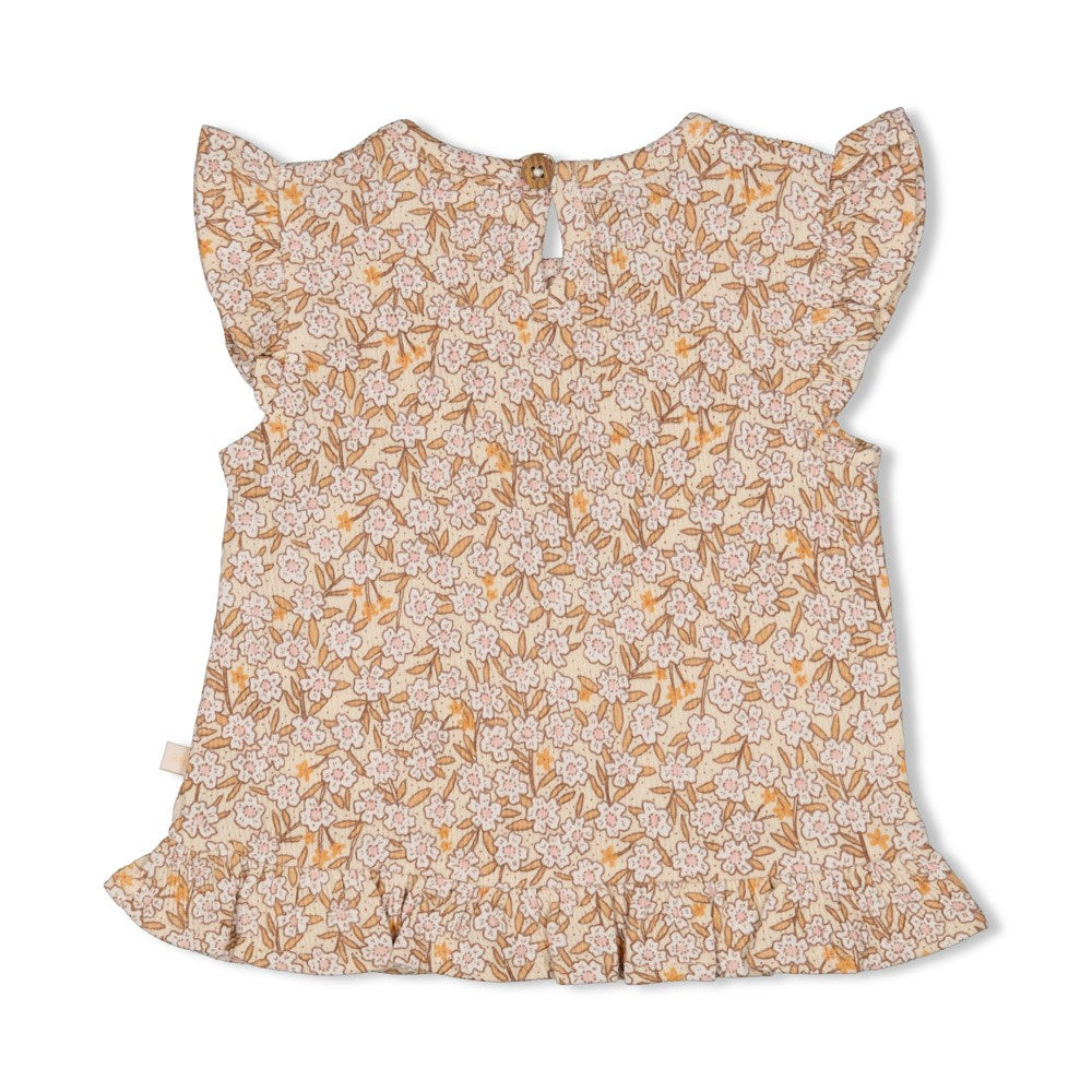 Feetje - t-shirt ruches - Flower Field