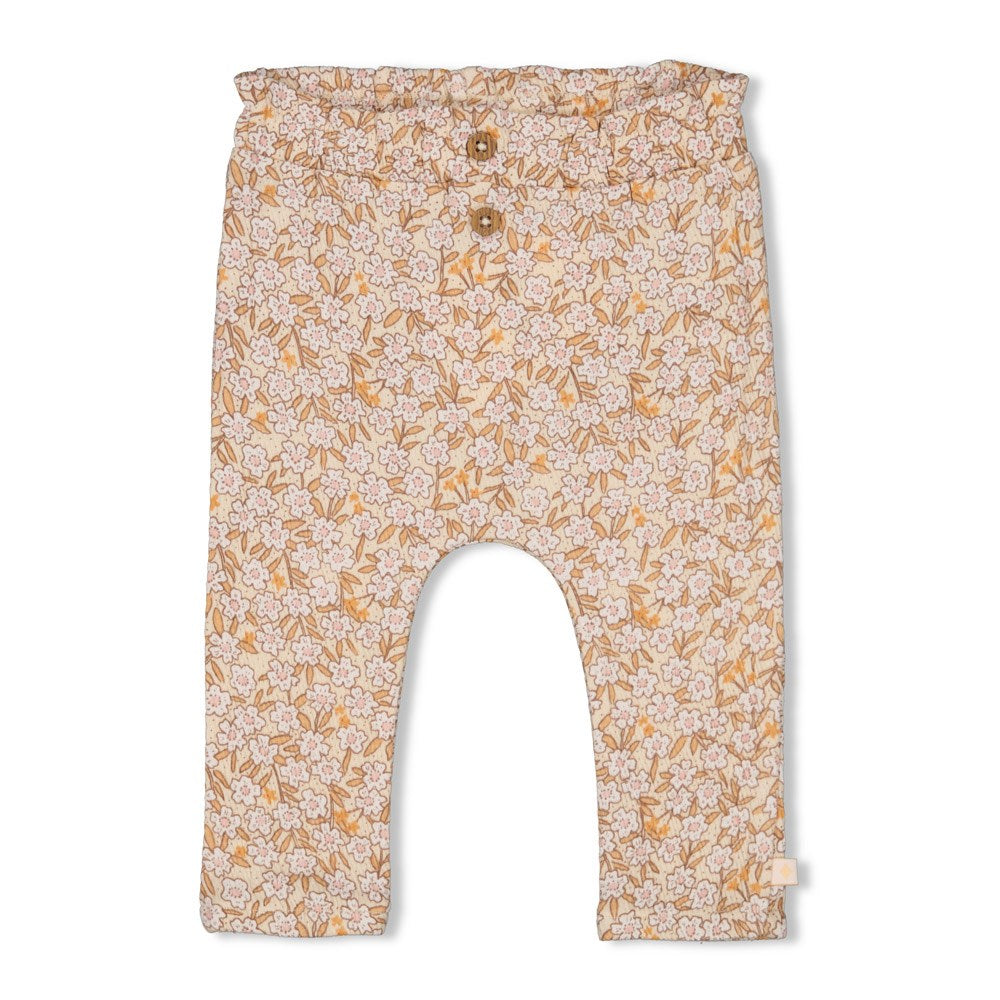 Feetje - broek crème print - Flower Field