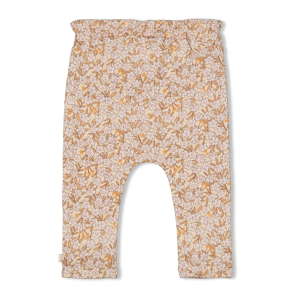 Feetje - broek crème print - Flower Field