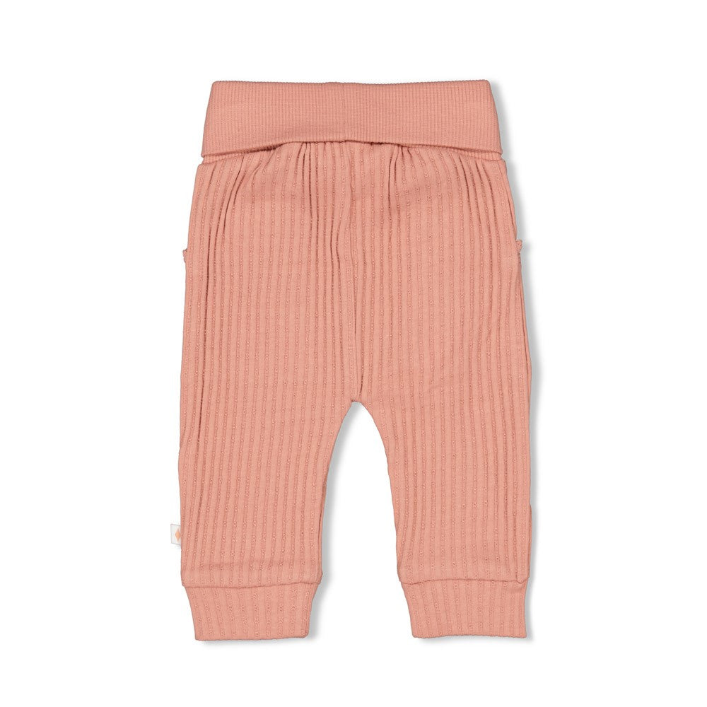 Broek ajour rib - Morning Sun