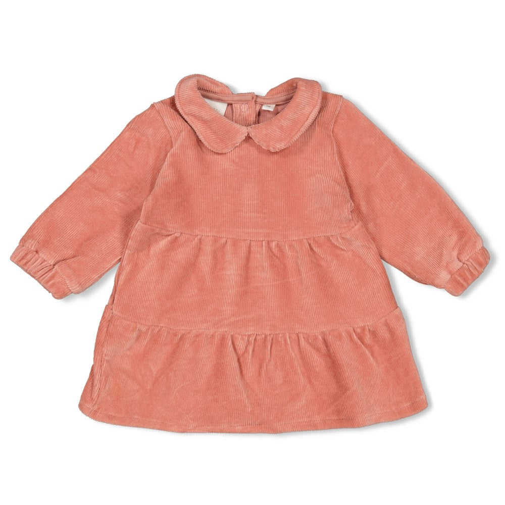 Jurk velours rib - Woodland Bloom