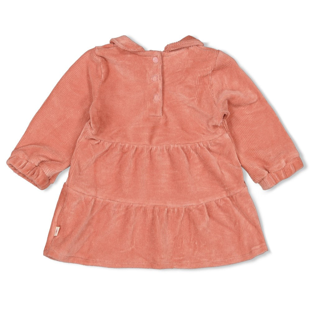 Jurk velours rib - Woodland Bloom