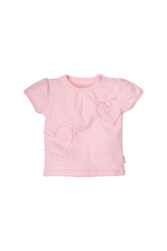 Bess - Shirt hartjes roze - spring girls