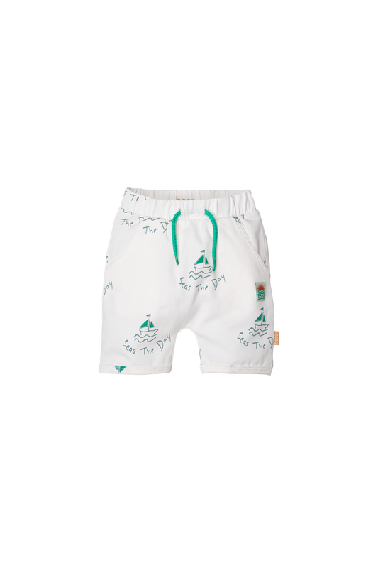Bess - short print wit - zomer boys