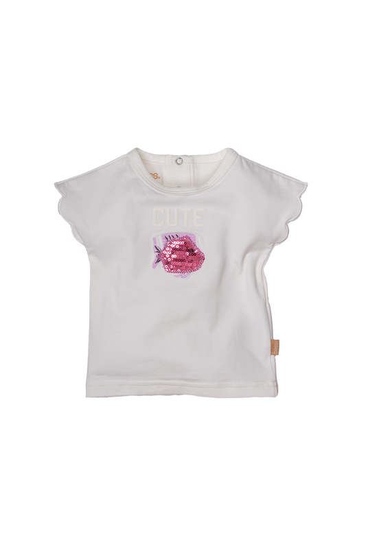 Bess - t-shirt vis glitter - zomer girls