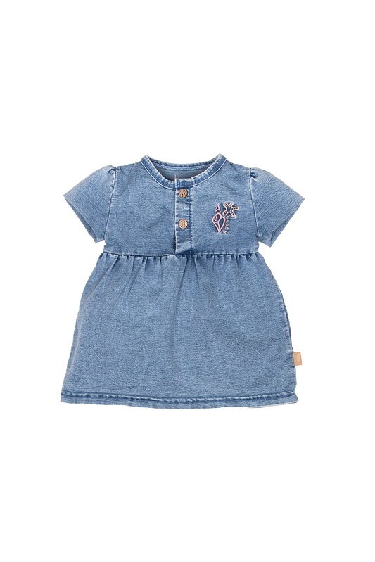 Bess - jurk denim korte mouw - zomer girls