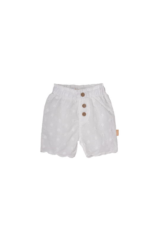 Bess - short broderie wit - zomer girls