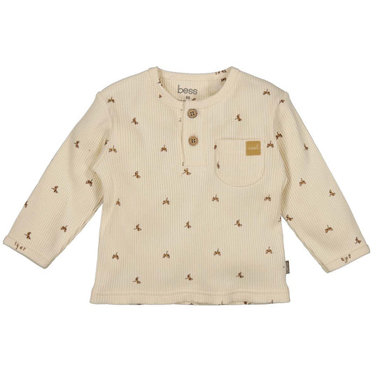 Bess - Longsleeve AOP rib