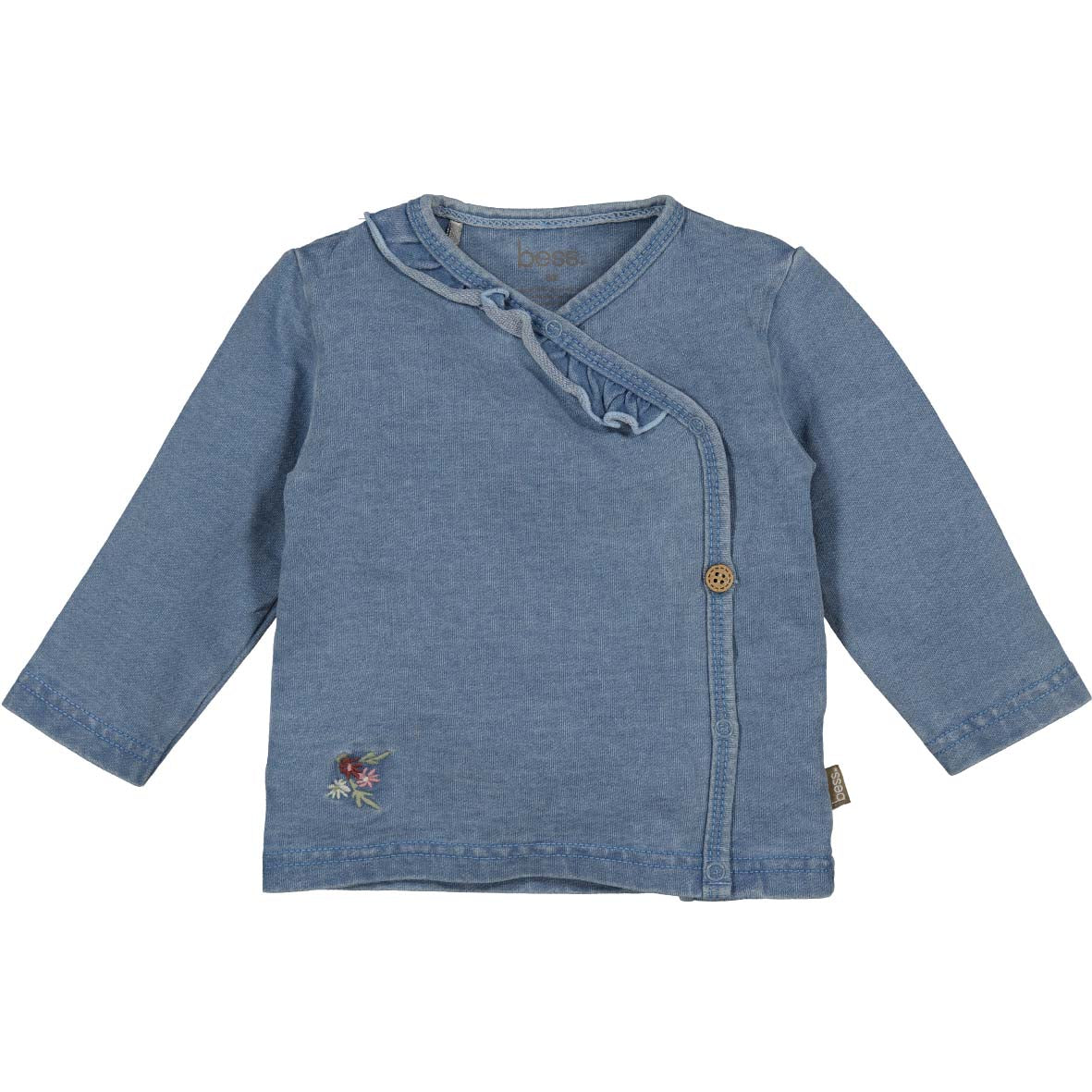 Bess - Longsleeve wrap denim