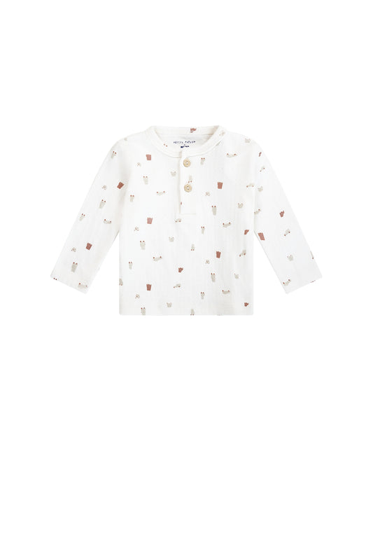 Petite Maison - Longsleeve koko AOP Cars