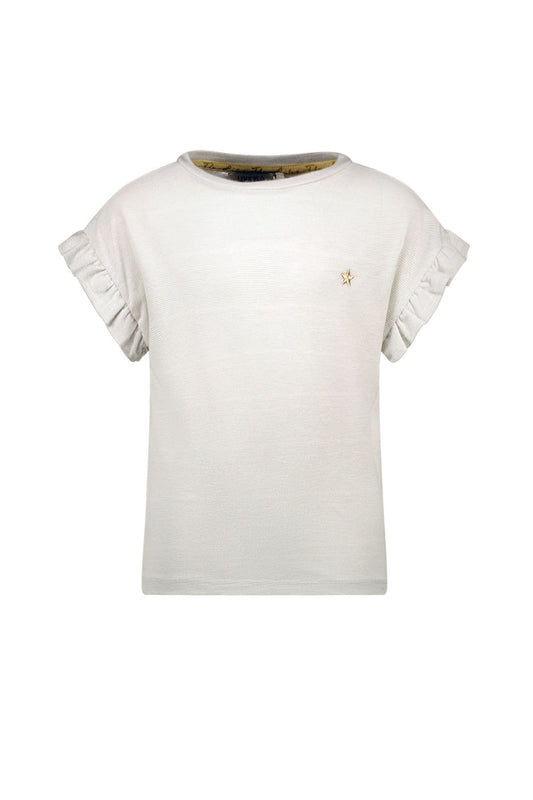 LikeFlo - t-shirt glitter offwhite