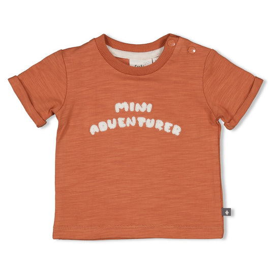 Feetje - t-shirt brique - Mini Adventurer