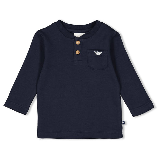 Feetje - longsleeve marine - Rock my boat