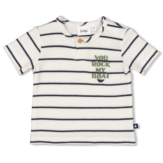 Feetje - t-shirt streep wafel - Rock my boat