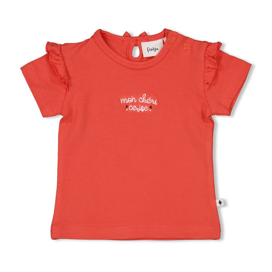 Feetje - t-shirt rood - Mon Cheri