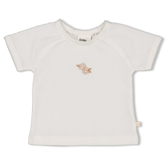 Feetje - t-shirt pointelle - Flower Field