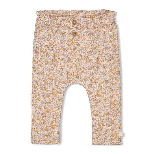 Feetje - broek crème print - Flower Field