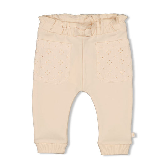Feetje - broek crème - Flower Field