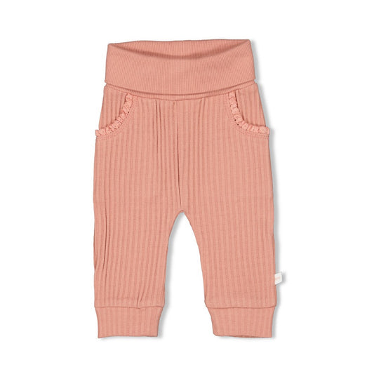 Broek ajour rib - Morning Sun