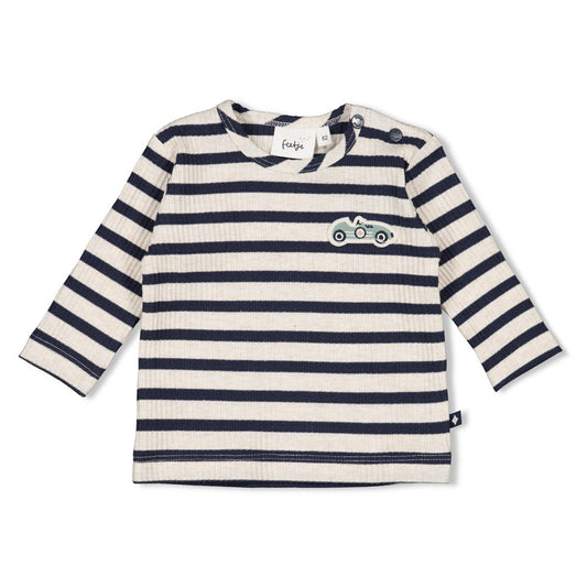 Longsleeve rib met streep - Let's Go!