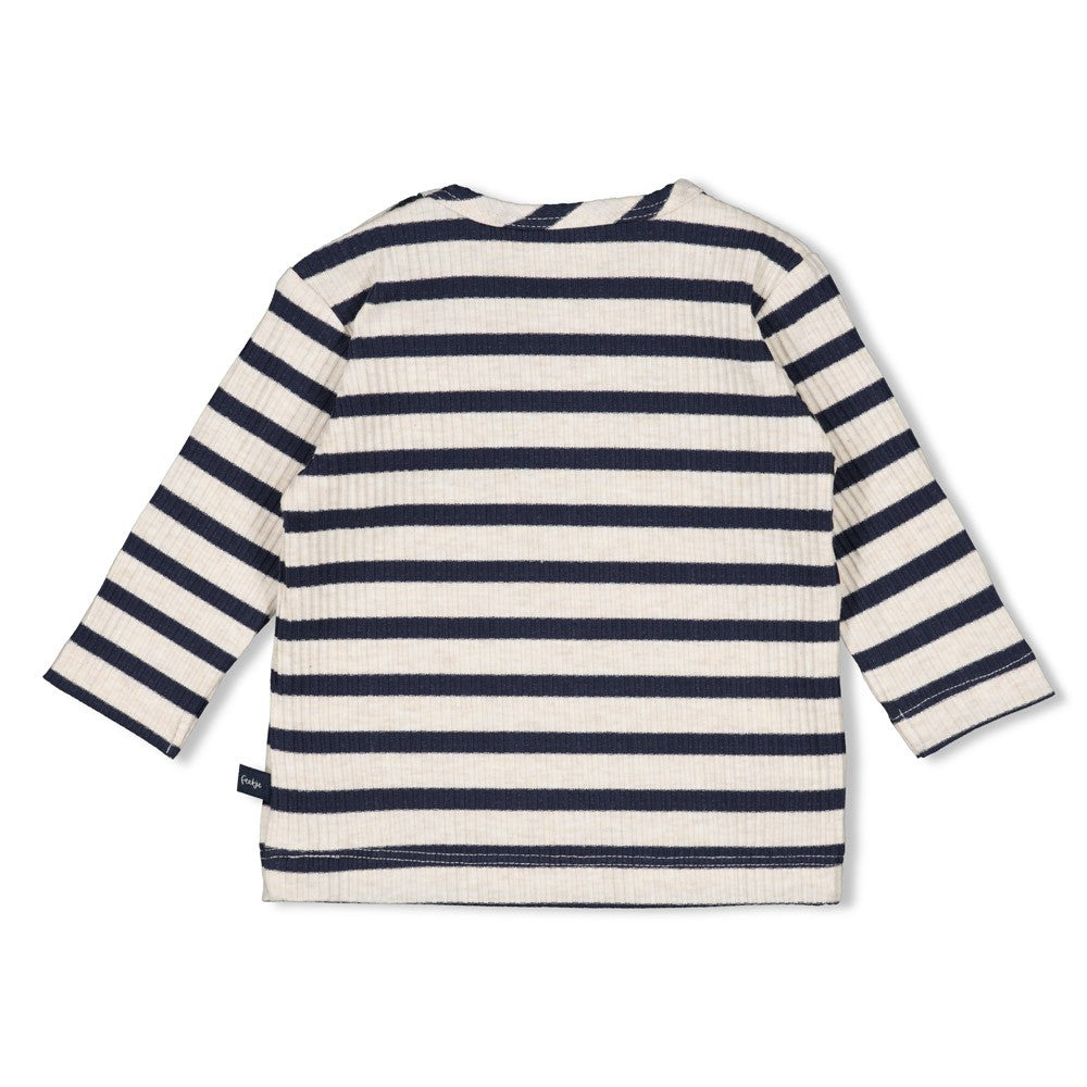 Longsleeve rib met streep - Let's Go!